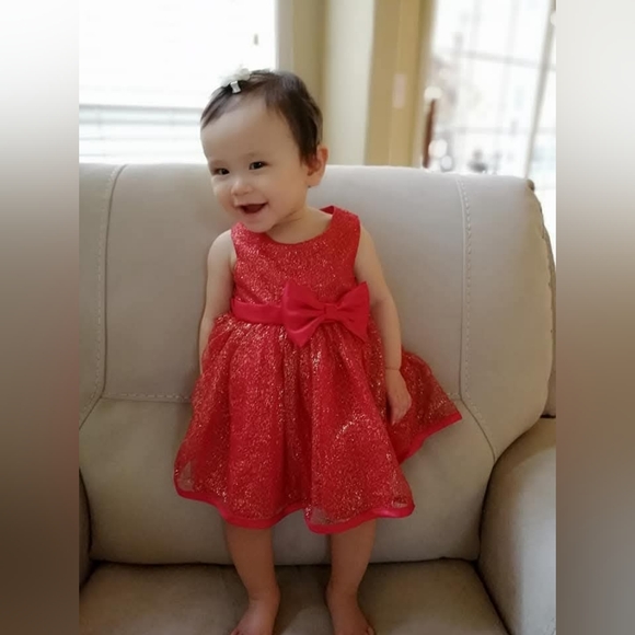 Formal Christmas Dress and Cropped Bolero Jacket - Picture 2 of 9